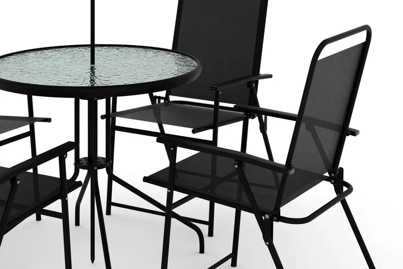 Samra Matgrupp Utomhus 4-sits - Svart - Utemöbler - Utegrupp - Matgrupper utomhus