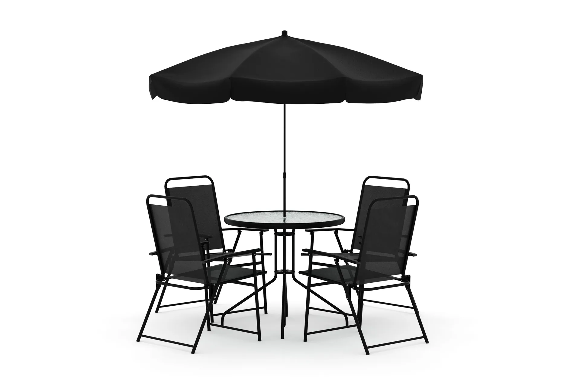 samra matgrupp utomhus 4-sits - svart