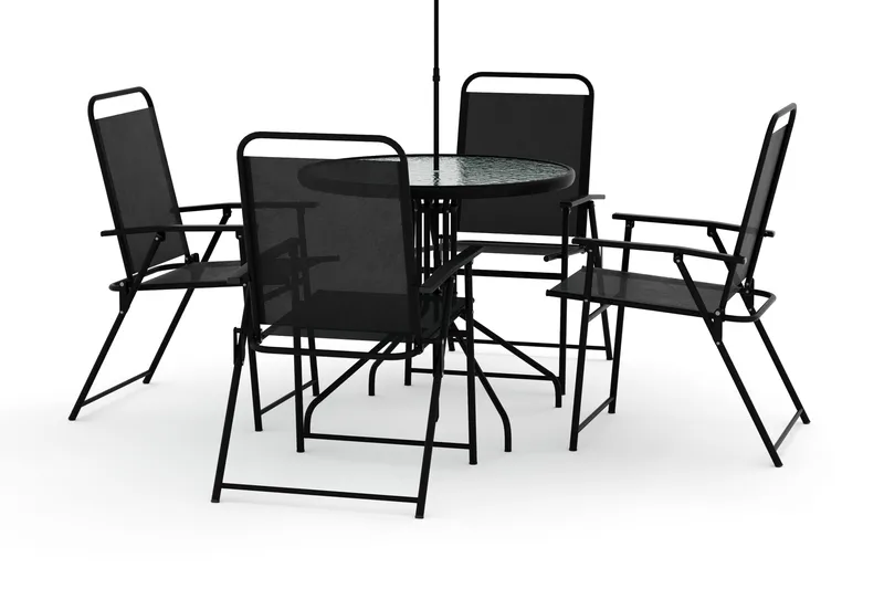 Samra Matgrupp Utomhus 4-sits - Svart - Utemöbler - Utegrupp - Matgrupper utomhus