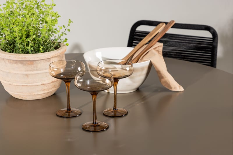 Santa Fe Matgrupp Utomhus + 4 Utestolar - Brun - Utemöbler - Utegrupp - Matgrupper utomhus