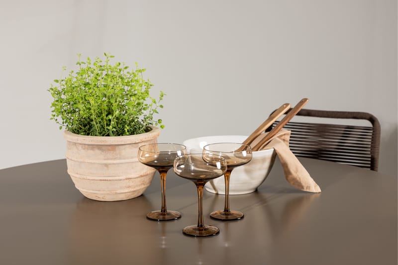 Santa Fe Matgrupp Utomhus + 4 Utestolar - Brun - Utemöbler - Utegrupp - Matgrupper utomhus