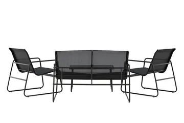 Scopello Soffgrupp Utomhus 4-sits - Svart - Utemöbler - Utegrupp - Loungegrupp