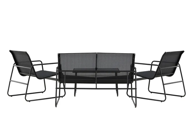 Scopello Soffgrupp Utomhus 4-sits - Svart - Utemöbler - Utegrupp - Loungegrupp