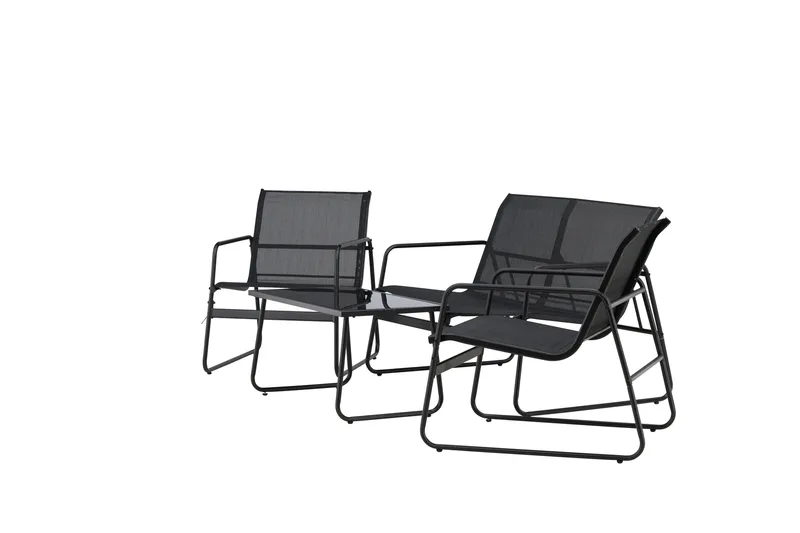 Scopello Soffgrupp Utomhus 4-sits - Svart - Utemöbler - Utegrupp - Loungegrupp