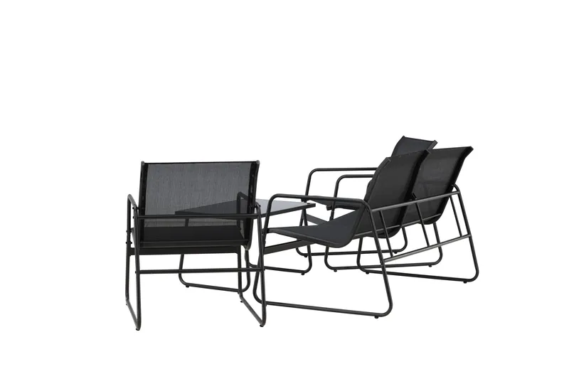 Scopello Soffgrupp Utomhus 4-sits - Svart - Utemöbler - Utegrupp - Loungegrupp