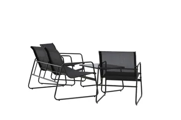 Scopello Soffgrupp Utomhus 4-sits - Svart - Utemöbler - Utegrupp - Loungegrupp