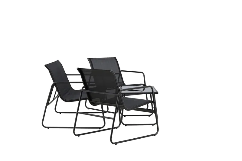 Scopello Soffgrupp Utomhus 4-sits - Svart - Utemöbler - Utegrupp - Loungegrupp