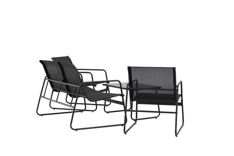 Scopello Soffgrupp Utomhus 4-sits - Svart - Utemöbler - Utegrupp - Loungegrupp