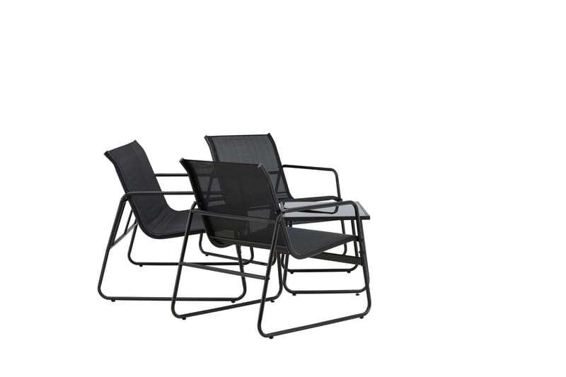 Scopello Soffgrupp Utomhus 4-sits - Svart - Utemöbler - Utegrupp - Loungegrupp