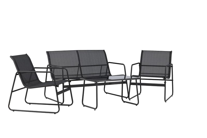 Scopello Soffgrupp Utomhus 4-sits - Svart - Utemöbler - Utegrupp - Loungegrupp