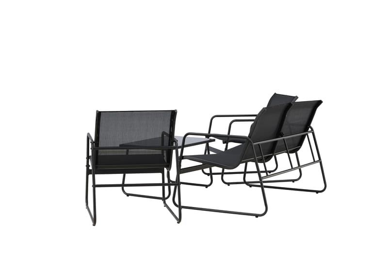 Scopello Soffgrupp Utomhus 4-sits - Svart - Utemöbler - Utegrupp - Loungegrupp