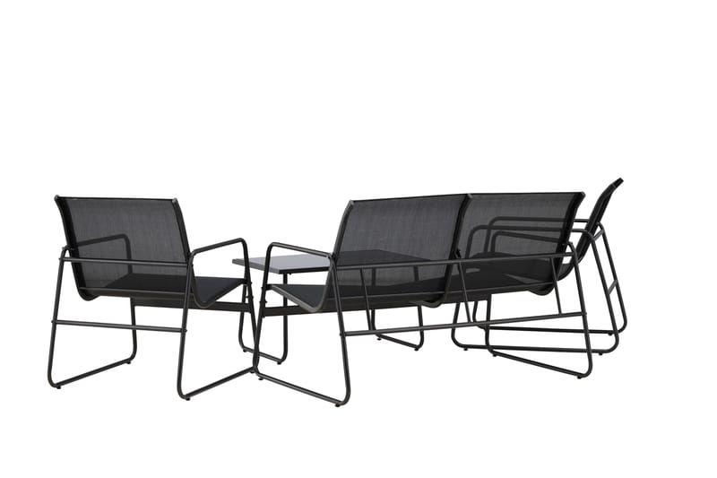 Scopello Soffgrupp Utomhus 4-sits - Svart - Utemöbler - Utegrupp - Loungegrupp