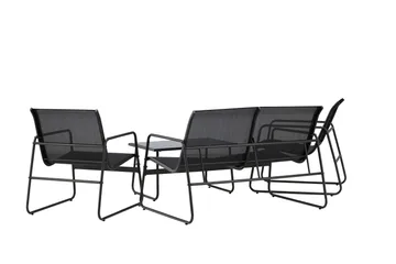Scopello Soffgrupp Utomhus 4-sits - Svart - Utemöbler - Utegrupp - Loungegrupp