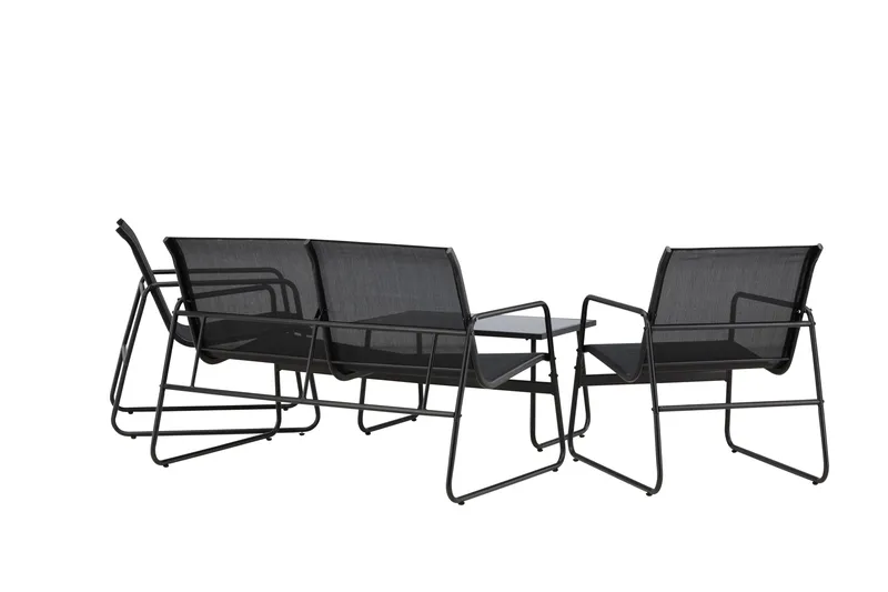 Scopello Soffgrupp Utomhus 4-sits - Svart - Utemöbler - Utegrupp - Loungegrupp