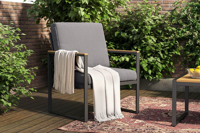 Serena Soffgrupp Utomhus  4-sits - Antracit - Utemöbler - Utegrupp - Loungegrupp