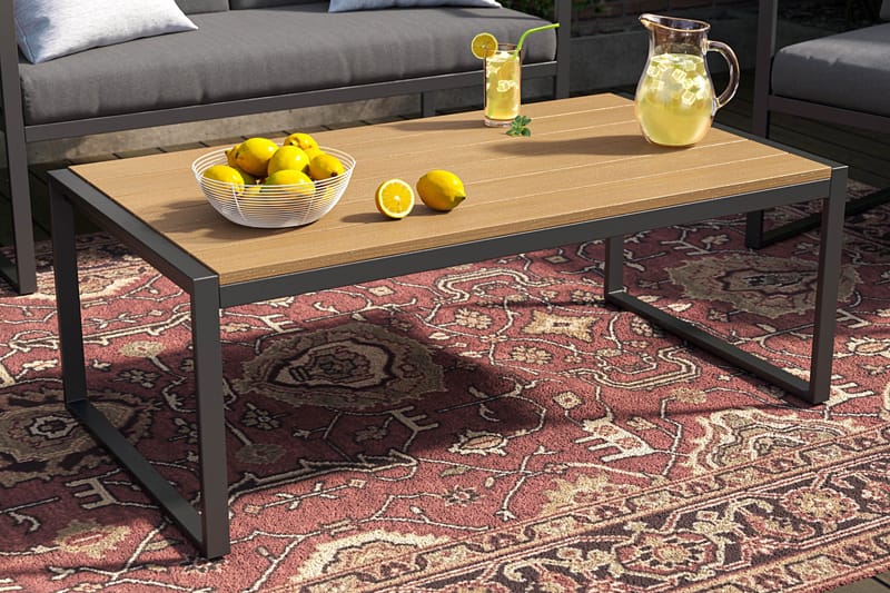 Serena Soffgrupp Utomhus  4-sits - Antracit - Utemöbler - Utegrupp - Loungegrupp