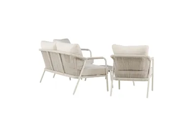 Sicily Soffgrupp Utomhus 4-sits - Beige - Utemöbler - Utegrupp - Loungegrupp
