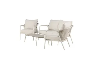 Sicily Soffgrupp Utomhus 4-sits - Beige - Utemöbler - Utegrupp - Loungegrupp