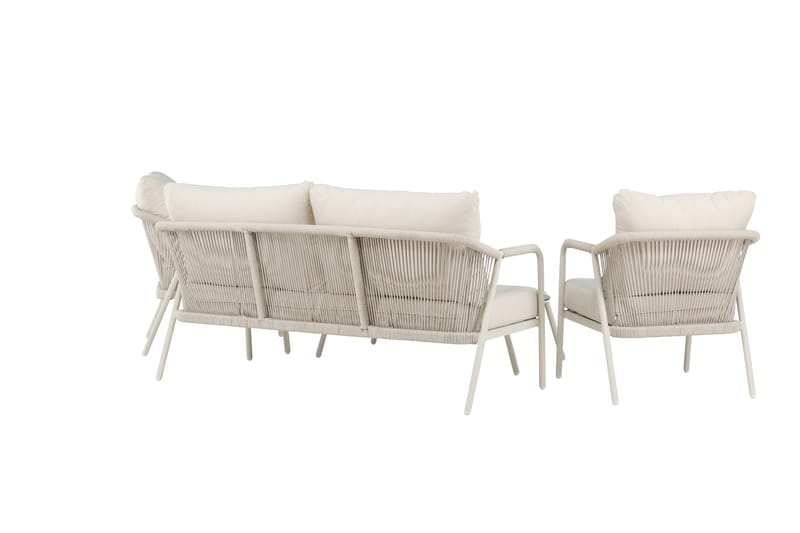 Sicily Soffgrupp Utomhus 4-sits - Beige - Utemöbler - Utegrupp - Loungegrupp