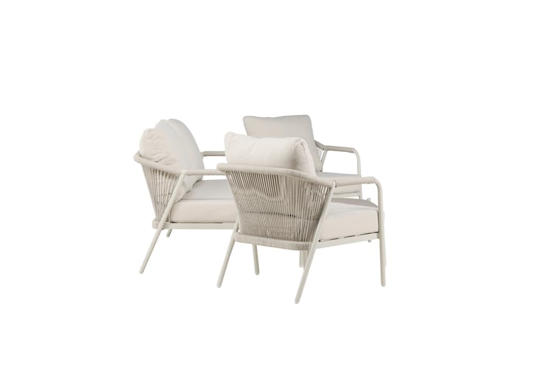 Sicily Soffgrupp Utomhus 4-sits - Beige - Utemöbler - Utegrupp - Loungegrupp
