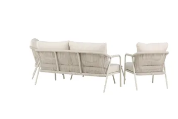 Sicily Soffgrupp Utomhus 4-sits - Beige - Utemöbler - Utegrupp - Loungegrupp