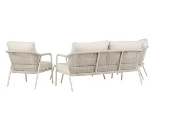 Sicily Soffgrupp Utomhus 4-sits - Beige - Utemöbler - Utegrupp - Loungegrupp
