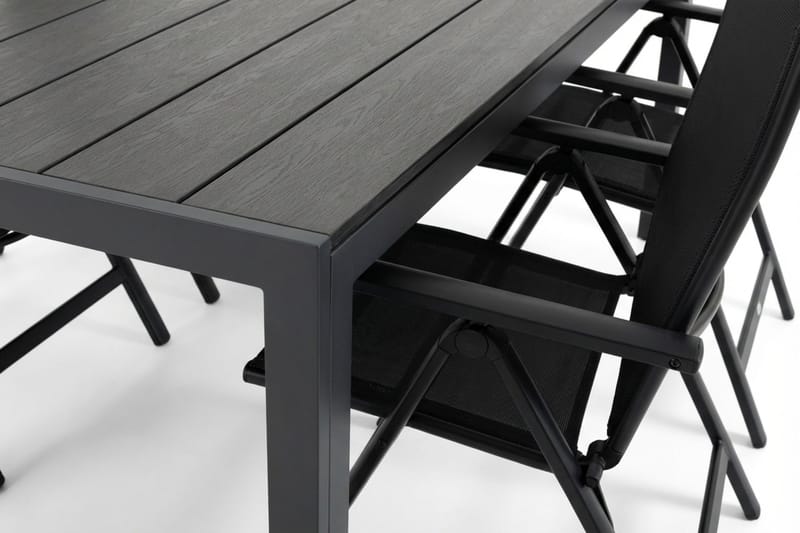 Siri Matgrupp utomhus 205 cm med 6 Maggie Fällbar Positionsstolar - Utemöbler - Utegrupp - Matgrupper utomhus