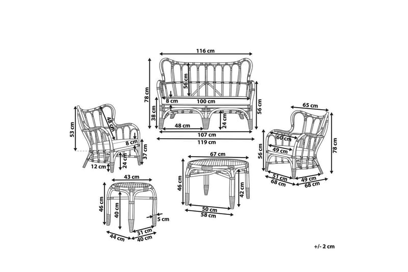 Soffgrupp Brindisi - Utemöbler - Utegrupp - Loungegrupp