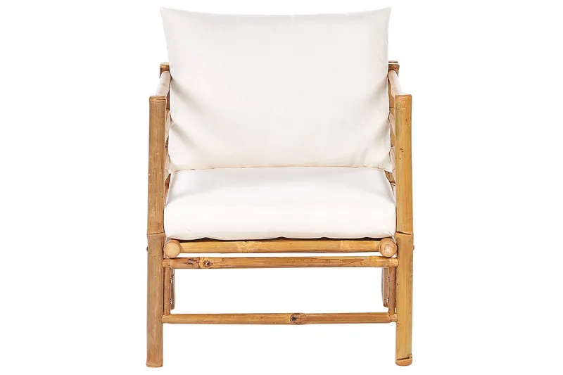 Soffgrupp Cerreto Vit/ljust trä - Vit/ljust trä - Utemöbler - Utegrupp - Loungegrupp