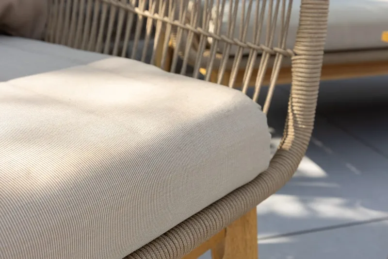 Soffgrupp Chania 2-sits Soffa + 2 Fåtöljer med bord Utomhus - Brun - Utemöbler - Utegrupp - Loungegrupp