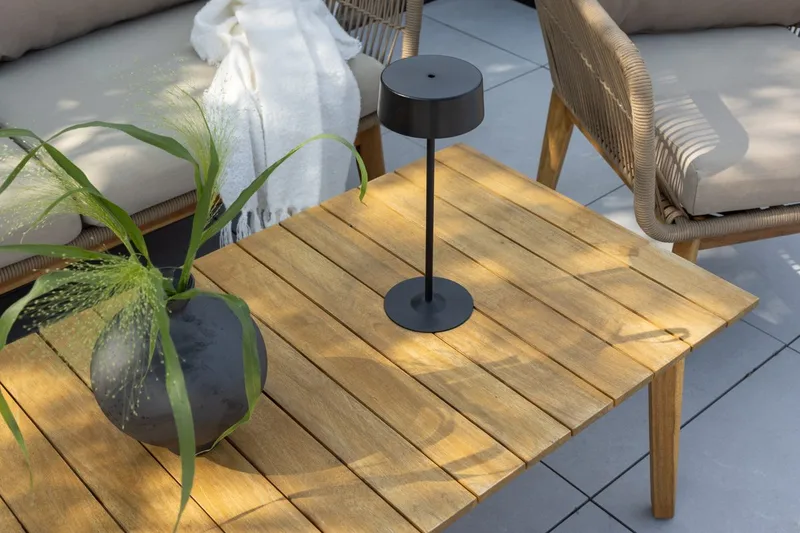 Soffgrupp Chania 2-sits Soffa + 2 Fåtöljer med bord Utomhus - Brun - Utemöbler - Utegrupp - Loungegrupp