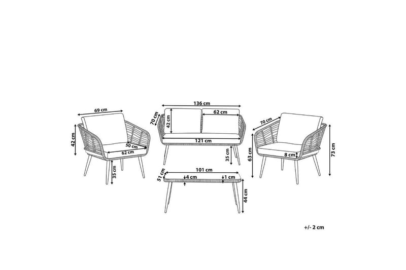 Soffgrupp Corinth Ii - Utemöbler - Utegrupp - Loungegrupp