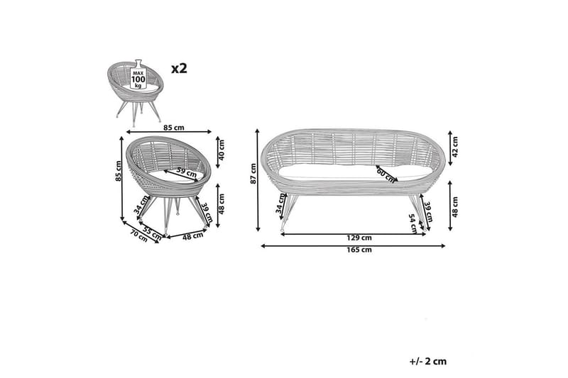 Soffgrupp Maratea 4-Sits - 4-Sits - Utemöbler - Utegrupp - Loungegrupp