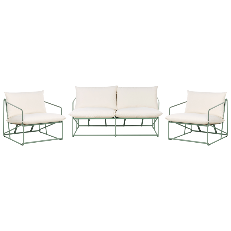 Soffgrupp utomhus 4-Sits Ponte - Grön/Beige - Utemöbler - Utegrupp - Loungegrupp