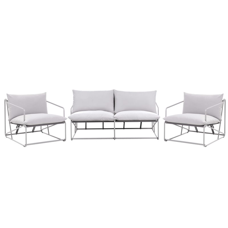 Soffgrupp utomhus 4-Sits Ponte - Grå - Utemöbler - Utegrupp - Loungegrupp