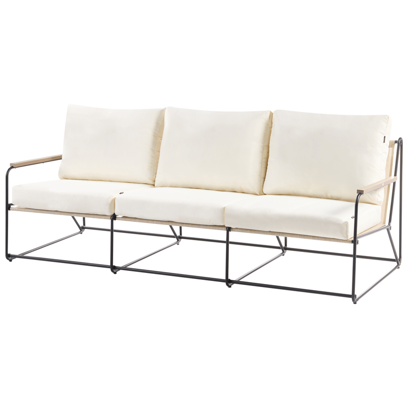 Soffgrupp utomhus 5-Sits Venaria med Bord - Svart/Beige - Utemöbler - Utegrupp - Loungegrupp