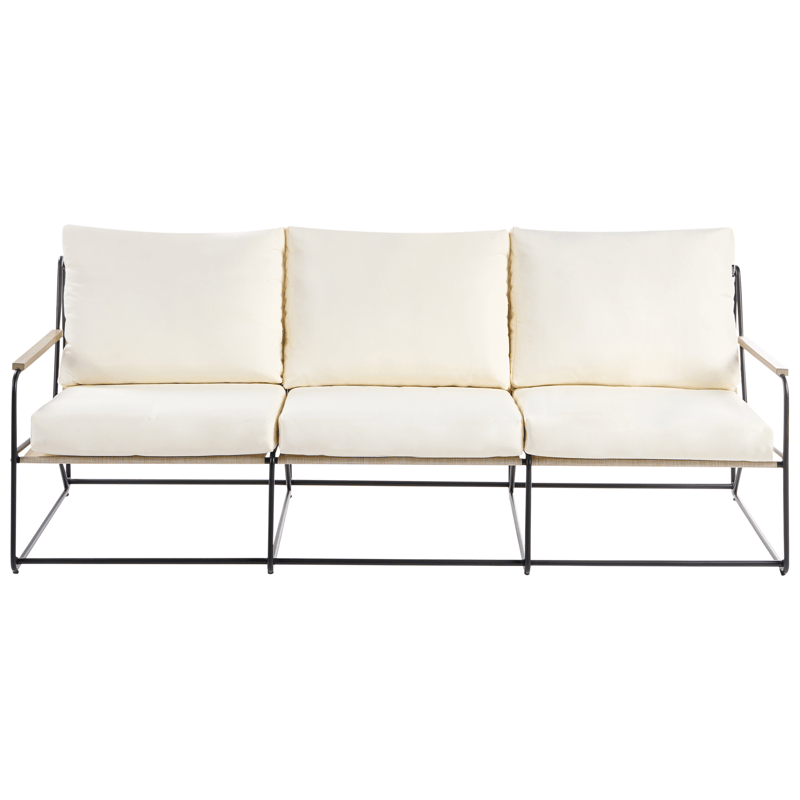 Soffgrupp utomhus 5-Sits Venaria med Bord - Svart/Beige - Utemöbler - Utegrupp - Loungegrupp