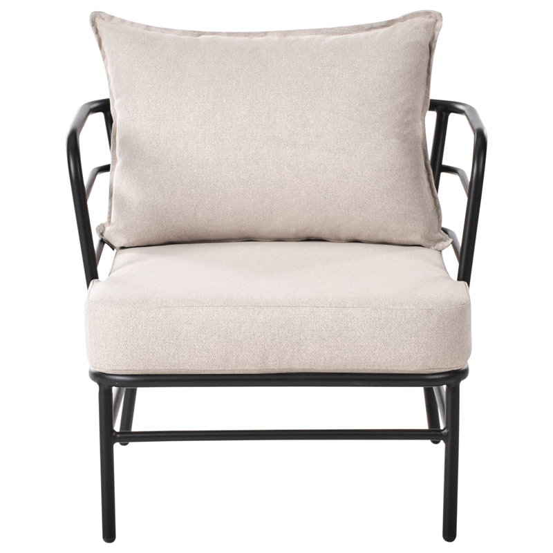 Soffgrupp utomhus 5-Sits Ponzone - Beige/Svart - Utemöbler - Utegrupp - Loungegrupp