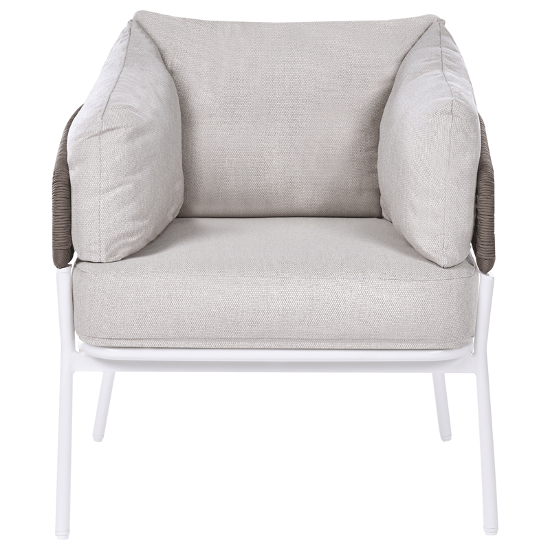 Soffgrupp utomhus 7-Sits Robella med Bord - Beige/Vit/Brun - Utemöbler - Utegrupp - Loungegrupp