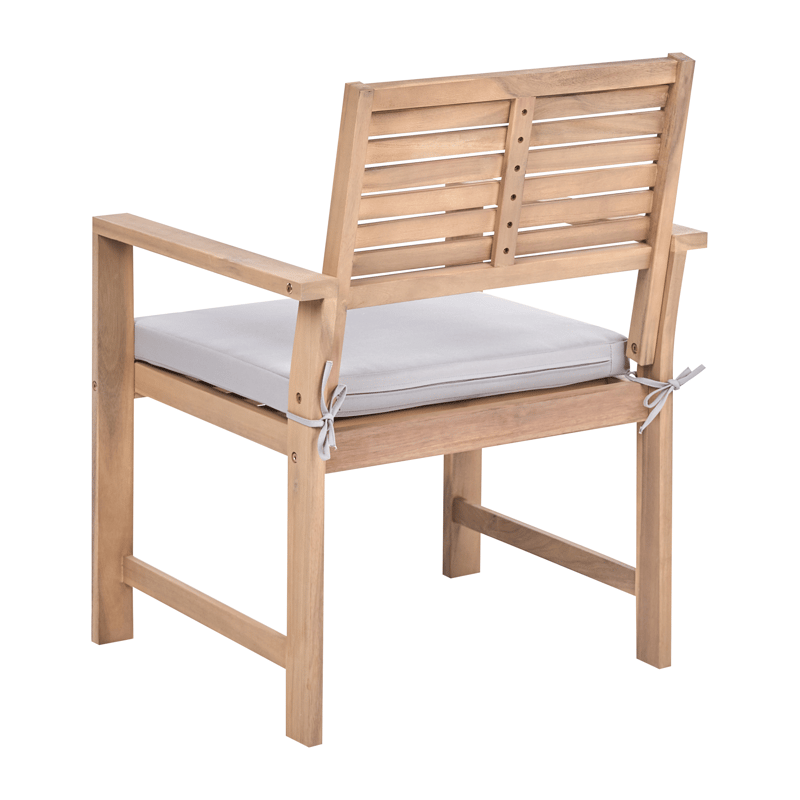 Soffgrupp utomhus med Bord 4-Sits Fiames Akaciaträ - Brun/Grå - Utemöbler - Utegrupp - Loungegrupp