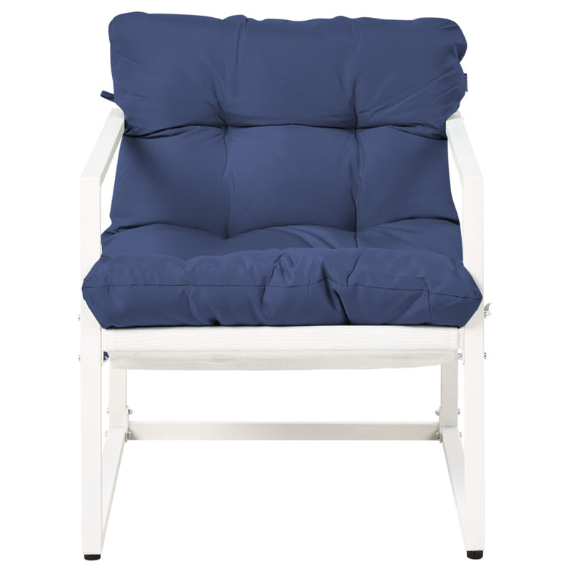 Soffgrupp utomhus med Bord 4-Sits Garda - Blå/Vit - Utemöbler - Utegrupp - Loungegrupp