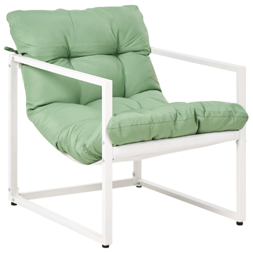 Soffgrupp utomhus med Bord 4-Sits Garda - Grön/Vit - Utemöbler - Utegrupp - Loungegrupp