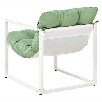 Soffgrupp utomhus med Bord 4-Sits Garda - Grön/Vit - Utemöbler - Utegrupp - Loungegrupp