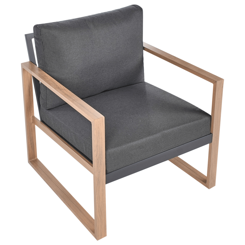 Soffgrupp utomhus med Bord 5-Sits Gelso - Grå/Brun - Utemöbler - Utegrupp - Loungegrupp