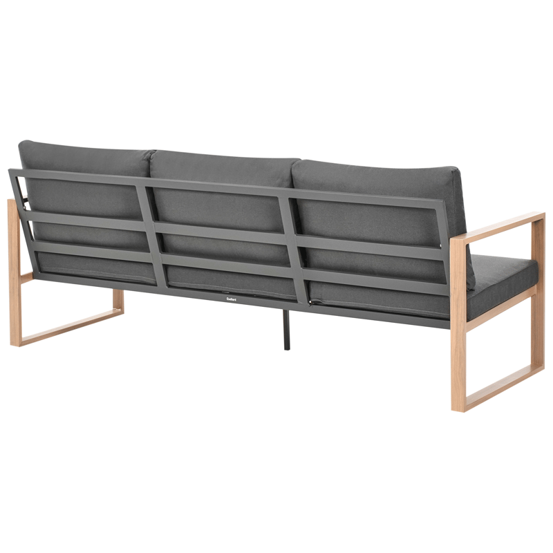 Soffgrupp utomhus med Bord 5-Sits Gelso - Grå/Brun - Utemöbler - Utegrupp - Loungegrupp