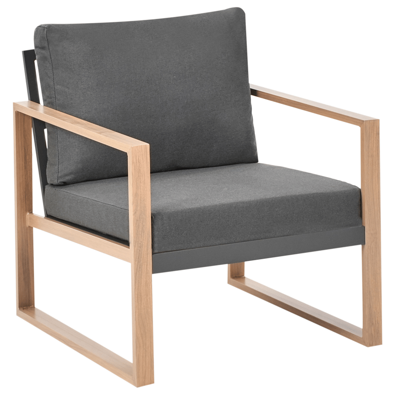 Soffgrupp utomhus med Bord 5-Sits Gelso - Grå/Brun - Utemöbler - Utegrupp - Loungegrupp