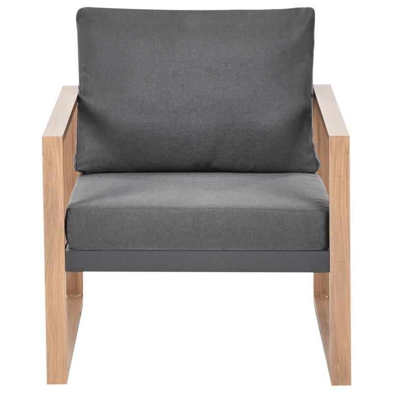 Soffgrupp utomhus med Bord 5-Sits Gelso - Grå/Brun - Utemöbler - Utegrupp - Loungegrupp