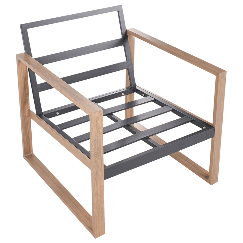 Soffgrupp utomhus med Bord 5-Sits Gelso - Grå/Brun - Utemöbler - Utegrupp - Loungegrupp