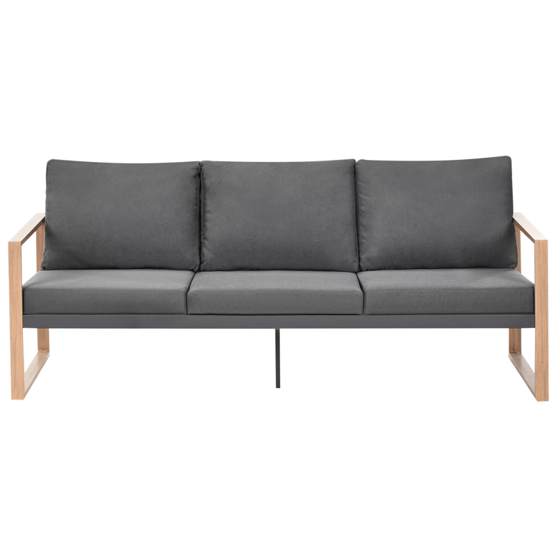 Soffgrupp utomhus med Bord 5-Sits Gelso - Grå/Brun - Utemöbler - Utegrupp - Loungegrupp