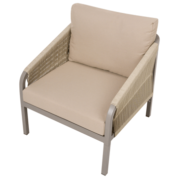 Soffgrupp utomhus med Bord 5-Sits Murato - Beige - Utemöbler - Utegrupp - Loungegrupp